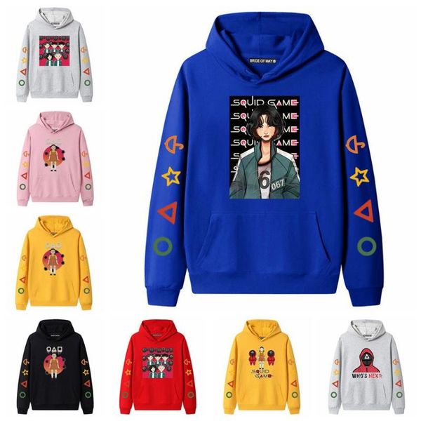 men's hoodies & sweatshirts 2021 squid game couple hoodie european and american pullover sweater men women sportswear, Black
men's hoodies & sweatshirts 2021 squid game couple hoodie european and american pullover sweater men women sportswear, Black