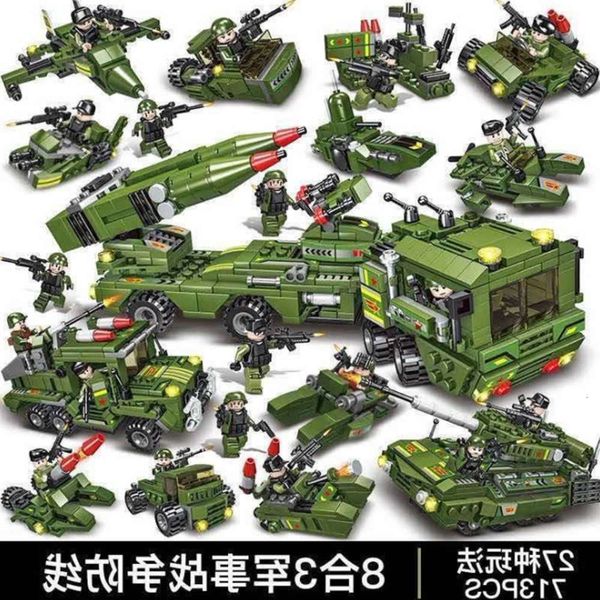 assembled toys compatible with lego building blocks, children's puzzle, brain movement, 6 pieces, 9 toys, military, 5-14 years old, mul
assembled toys compatible with lego building blocks, children's puzzle, brain movement, 6 pieces, 9 toys, military, 5-14 years old, mul