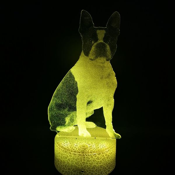 animal 3d night lights boston terrier led illusion lamp color changing nightlight for home decoration
animal 3d night lights boston terrier led illusion lamp color changing nightlight for home decoration
