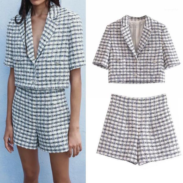 women's tracksuits women's clothing 2022 suits with shorts vintage textured plaid blazers chic pocket high waist sets office lady, Gray
women's tracksuits women's clothing 2022 suits with shorts vintage textured plaid blazers chic pocket high waist sets office lady, Gray
