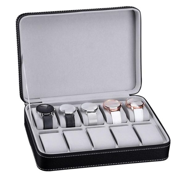 protective portable display zipper closure pu leather organizer 10 grids jewelry watch storage box counter gift case packaging boxes & cases, Black;blue
protective portable display zipper closure pu leather organizer 10 grids jewelry watch storage box counter gift case packaging boxes & cases, Black;blue