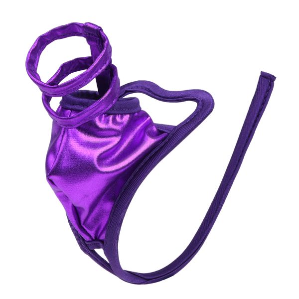 Men Lingerie Latex Underwear Sexy Gay Male Patent Leather Crotchless C-string Thong Bikini Briefs Underpants Sissy Pouch Panties, Black;white
Men Lingerie Latex Underwear Sexy Gay Male Patent Leather Crotchless C-string Thong Bikini Briefs Underpants Sissy Pouch Panties, Black;white