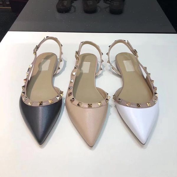 2021 leather pointed sandals fashion rivet buckle 6.5cm 9.5cm high heels quality wedding daily heel nude comfortable flat shoes designe, Black
2021 leather pointed sandals fashion rivet buckle 6.5cm 9.5cm high heels quality wedding daily heel nude comfortable flat shoes designe, Black