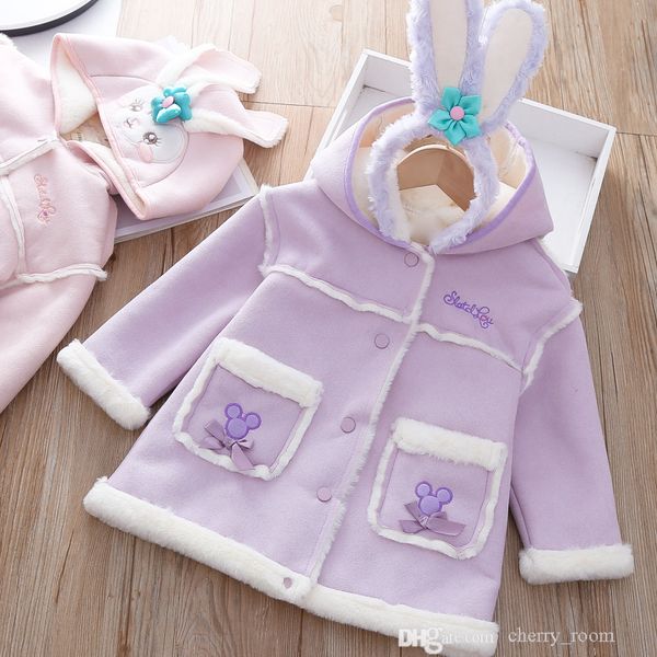 girls 2021 autumn winter fur coat lovely cartoon flower rabbit hooded velvet kids long outwear children princess windbreaker s1682, Blue;gray
girls 2021 autumn winter fur coat lovely cartoon flower rabbit hooded velvet kids long outwear children princess windbreaker s1682, Blue;gray
