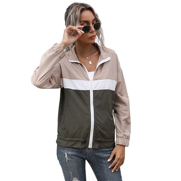 women's jackets 2021 autumn winter women zipper coat ladies fashion patchwork cardigan jacket female versatile loose slim high collar s, Black;brown
women's jackets 2021 autumn winter women zipper coat ladies fashion patchwork cardigan jacket female versatile loose slim high collar s, Black;brown