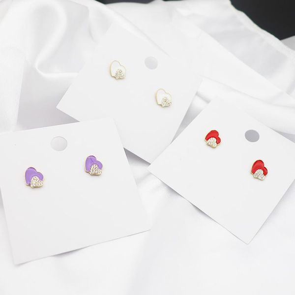 stud exquisite zircon multicolor heart-shaped earrings romantic wedding party gold valentine's day jewelry gift, Golden;silver
stud exquisite zircon multicolor heart-shaped earrings romantic wedding party gold valentine's day jewelry gift, Golden;silver