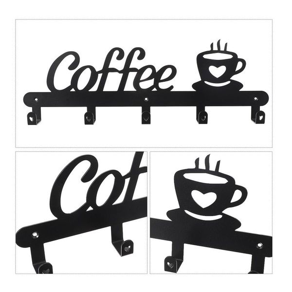 hooks & rails 1pc mug coffee cup hook decorative metal finishing hanger row 
hooks & rails 1pc mug coffee cup hook decorative metal finishing hanger row