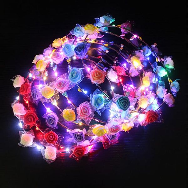 party decoration 10pcs/pack apparel accessories decorative led light night crown travel head band artificial flower headwear glowing wreath
party decoration 10pcs/pack apparel accessories decorative led light night crown travel head band artificial flower headwear glowing wreath