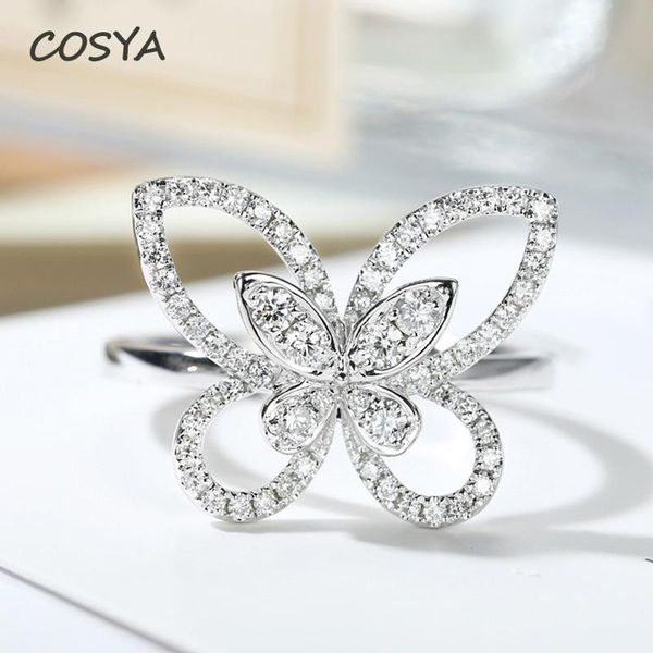 cluster rings cosya 100% 925 sterling silver bowknot high carbon diamond classic wedding sparkling cocktail party fine jewelry gift, Golden;silver
cluster rings cosya 100% 925 sterling silver bowknot high carbon diamond classic wedding sparkling cocktail party fine jewelry gift, Golden;silver