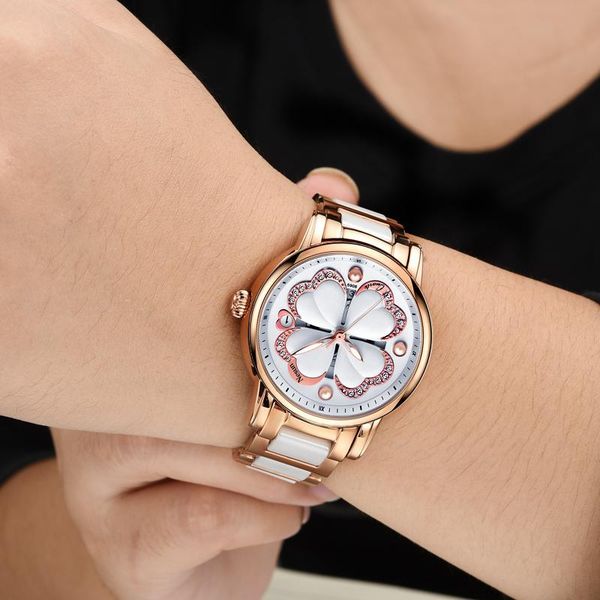 wristwatches women's watch nesun brand casual business ceramic strap fashion four leaf waterproof date quartz watches relogio feminino, Slivery;brown
wristwatches women's watch nesun brand casual business ceramic strap fashion four leaf waterproof date quartz watches relogio feminino, Slivery;brown