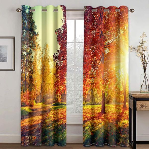 autumn forest printing curtain living room bedroom home decoration kitchen essential & drapes
autumn forest printing curtain living room bedroom home decoration kitchen essential & drapes