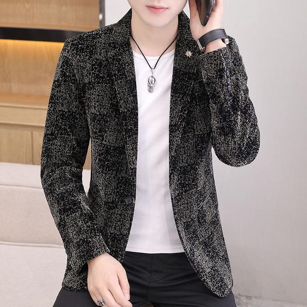 men's suits & blazers luxury blazer club stage clothing solid color slim fit suit jacket 2021 fashion designer formal wedding for men, White;black
men's suits & blazers luxury blazer club stage clothing solid color slim fit suit jacket 2021 fashion designer formal wedding for men, White;black