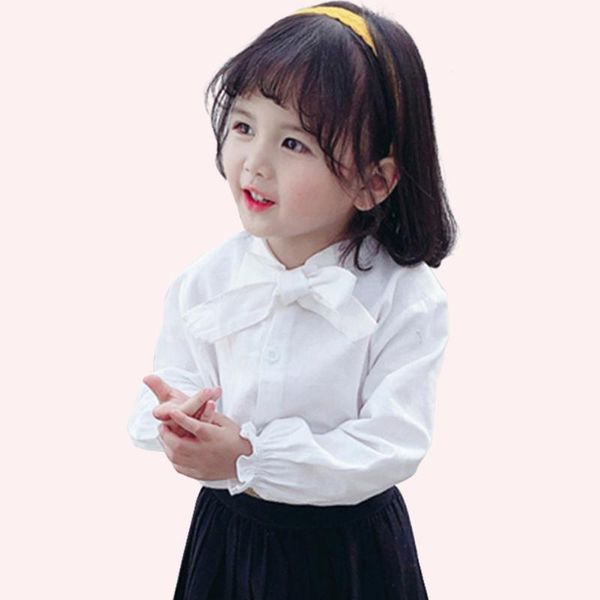 blouse for baby girls solid color casual style children's white toddler kids clothes shirts, White;black
blouse for baby girls solid color casual style children's white toddler kids clothes shirts, White;black