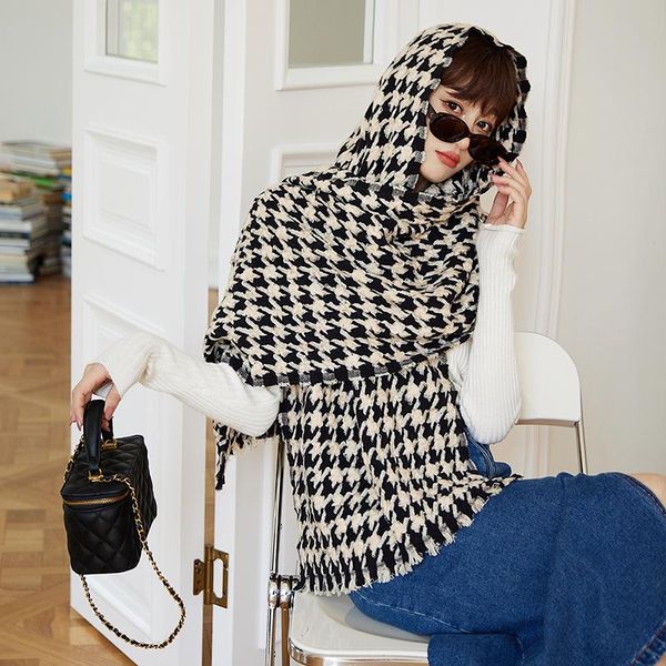 hats, scarves & gloves sets thick warm winter scarf with thousand-bird print women's cashmere shawl knitted down blanket, Blue;gray
hats, scarves & gloves sets thick warm winter scarf with thousand-bird print women's cashmere shawl knitted down blanket, Blue;gray
