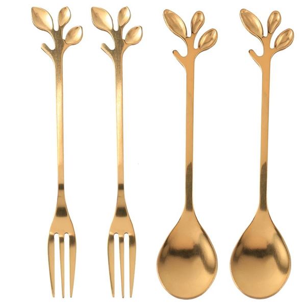 dinnerware sets tableware gold leaf coffee spoon fork,4 pack(2 spoons 2 forks) little demitasse espresso and appetizer dessert forks set,4
dinnerware sets tableware gold leaf coffee spoon fork,4 pack(2 spoons 2 forks) little demitasse espresso and appetizer dessert forks set,4