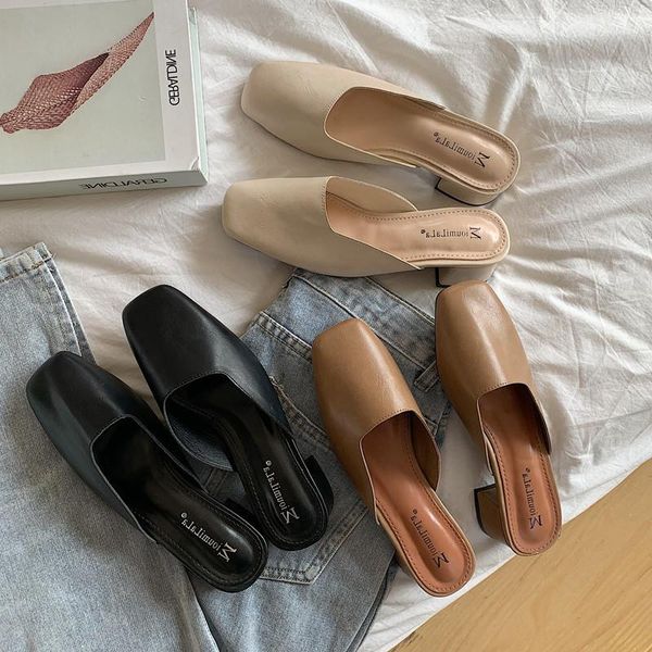 slippers 2021 summer women med heel mules shoes ins ulzzang outside slip on square toe slipper woman black leather shoe
slippers 2021 summer women med heel mules shoes ins ulzzang outside slip on square toe slipper woman black leather shoe