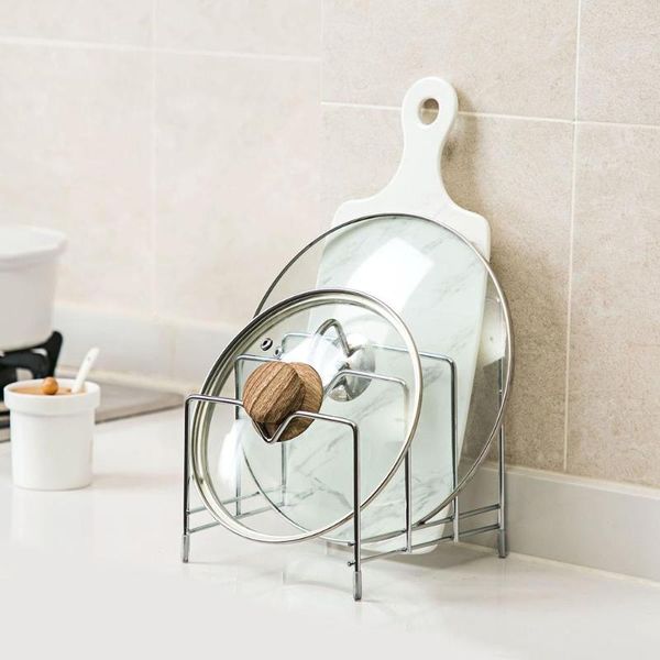 kitchen storage & organization 3 layers stainless steel stand cutting chopping board pan pot lid rack holder organizer
kitchen storage & organization 3 layers stainless steel stand cutting chopping board pan pot lid rack holder organizer