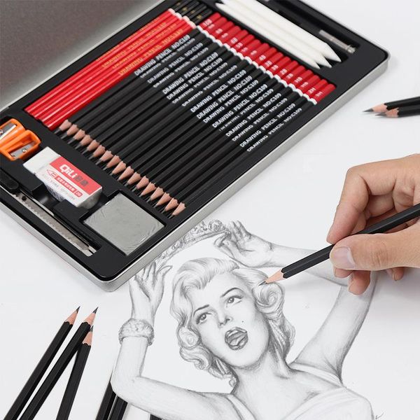 professional drawing sketch pencils set metal iron box soft neutral hard charcoal stationery art supplies for school students gift sets
professional drawing sketch pencils set metal iron box soft neutral hard charcoal stationery art supplies for school students gift sets