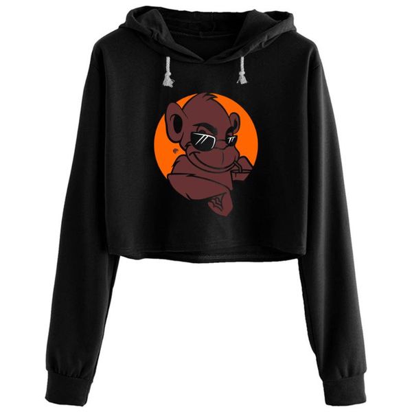 women's hoodies & sweatshirts cool monkey animal crop women aesthetic kpop korean y2k pullover for girls, Black
women's hoodies & sweatshirts cool monkey animal crop women aesthetic kpop korean y2k pullover for girls, Black