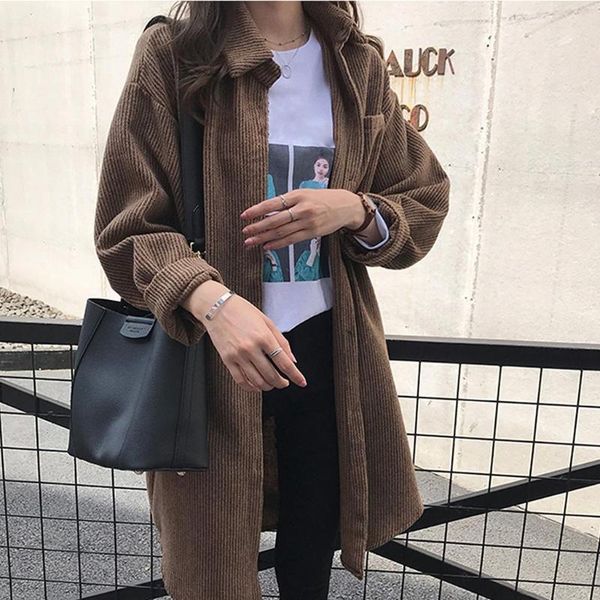 harajuku corduroy long jackets women winter autumn coats overcoats female big cute solid clothing plus size women's, Black;brown
harajuku corduroy long jackets women winter autumn coats overcoats female big cute solid clothing plus size women's, Black;brown