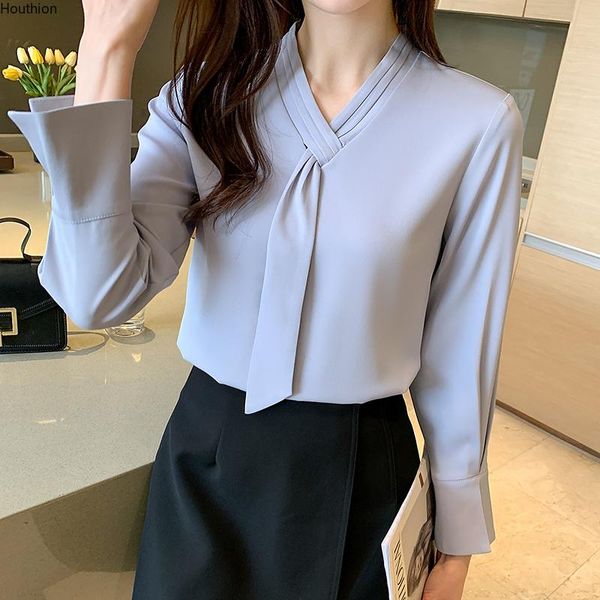 women's blouses & shirts summer women's v-neck shirt long sleeve solid color chiffon casual fashion loose, White
women's blouses & shirts summer women's v-neck shirt long sleeve solid color chiffon casual fashion loose, White