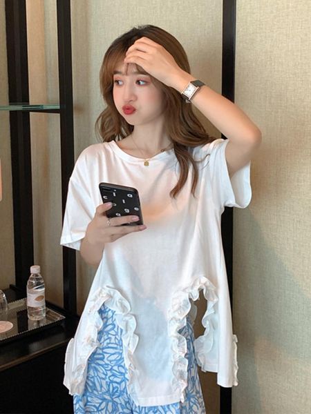 women's t-shirt hong kong style short-sleeved women loose 2021 irregular design sense korean white
women's t-shirt hong kong style short-sleeved women loose 2021 irregular design sense korean white