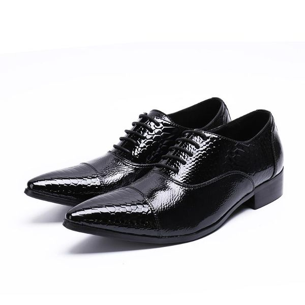 dress shoes genuine leather men pointed toe oxford lace-up casual business for office large size 46, Black
dress shoes genuine leather men pointed toe oxford lace-up casual business for office large size 46, Black