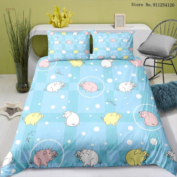 bedding sets 2/3 piece animal duvet cover set pig 3d printed home textiles single double king size bed cartoon decor
bedding sets 2/3 piece animal duvet cover set pig 3d printed home textiles single double king size bed cartoon decor