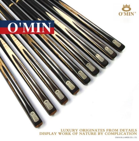 o'min custom made 3/4 snooker cues sticks 9.8mm tip with cue case set professional billiard stick kit china
o'min custom made 3/4 snooker cues sticks 9.8mm tip with cue case set professional billiard stick kit china