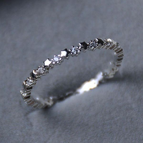 cluster rings cute super thin silver plated cz zircon star wedding engagement party gifts for women lady girl lover's fine jewelry, Golden;silver 
cluster rings cute super thin silver plated cz zircon star wedding engagement party gifts for women lady girl lover's fine jewelry, Golden;silver