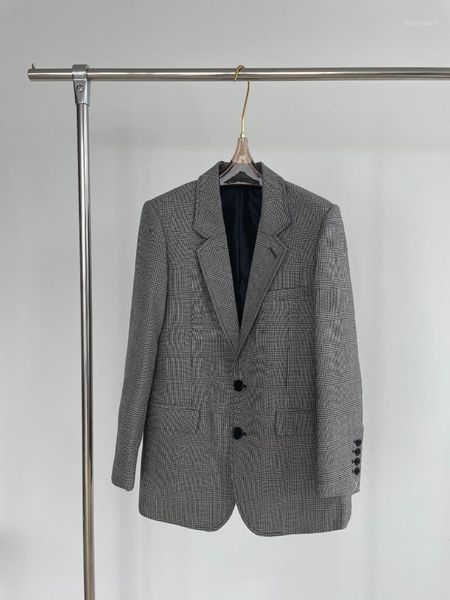spring women grey plaid vintage wool blazer jacket for ladies chic overcoat coat ddxgz2 5.06 women's suits & blazers, White;black
spring women grey plaid vintage wool blazer jacket for ladies chic overcoat coat ddxgz2 5.06 women's suits & blazers, White;black