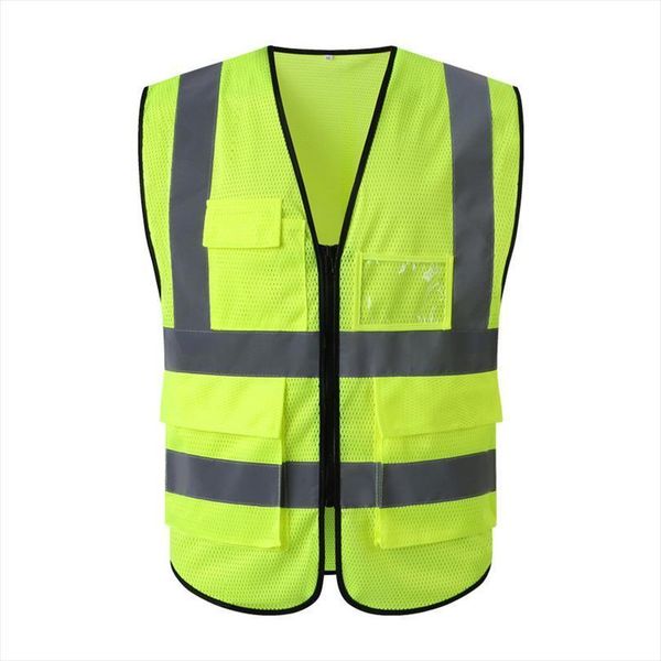 yellow vest reflective waistcoat men safety vests multi pockets fluorescent logo print, White;black
yellow vest reflective waistcoat men safety vests multi pockets fluorescent logo print, White;black