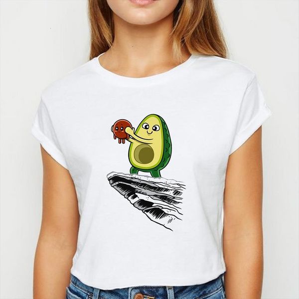 avocado spring summer loose women t shirt creative graphic printing vestidos round collar shirts, White
avocado spring summer loose women t shirt creative graphic printing vestidos round collar shirts, White