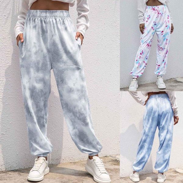 women's pants & capris classic high waist loose tie dye casual sweatpants trousers with pocket 2021 baggy joggers sweat, Black;white 
women's pants & capris classic high waist loose tie dye casual sweatpants trousers with pocket 2021 baggy joggers sweat, Black;white