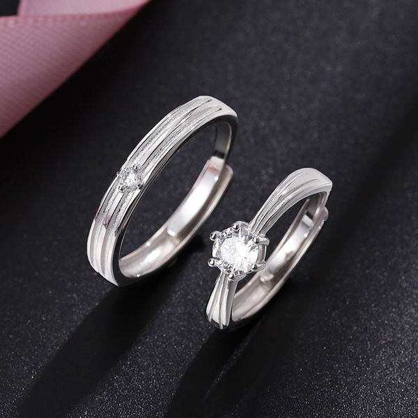 couple silver s925 sterling men's women's pair japan and south korea simple marriage fashion proposal ring adjustable, Slivery;golden
couple silver s925 sterling men's women's pair japan and south korea simple marriage fashion proposal ring adjustable, Slivery;golden