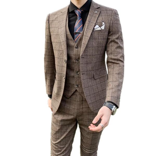 british style slim fit suit trousers waistcoat men's business plaid blazers fashion groomsman dress jacket pants vest 3 pcs set suits &, White;black
british style slim fit suit trousers waistcoat men's business plaid blazers fashion groomsman dress jacket pants vest 3 pcs set suits &, White;black