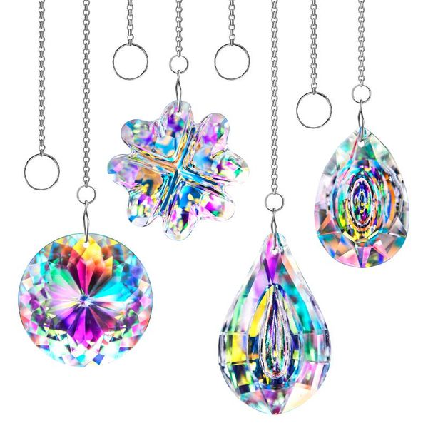interior decorations h&d pack of 4 colorful crystal suncatchers window hanging rainbow maker prisms bedroom ornament home garden christmas t
interior decorations h&d pack of 4 colorful crystal suncatchers window hanging rainbow maker prisms bedroom ornament home garden christmas t