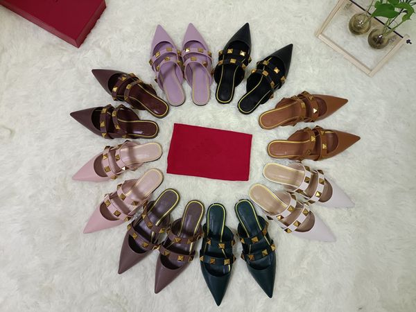 2021 lady baotou sandals summer women flat slippers pearl string decoration leather pointed sweet women's shoes, Black 
2021 lady baotou sandals summer women flat slippers pearl string decoration leather pointed sweet women's shoes, Black