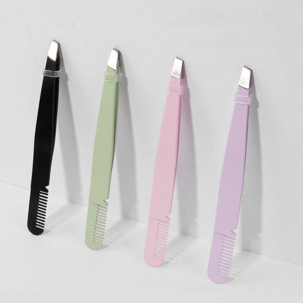 eyebrow tools & stencils 1pcs tweezer with brush comb stainless steel eyelashes extension tweezers double eyelids pinzette clip
eyebrow tools & stencils 1pcs tweezer with brush comb stainless steel eyelashes extension tweezers double eyelids pinzette clip