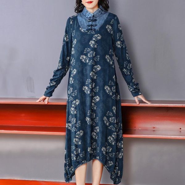 casual dresses denim dress spring vintage stand collar printed long sleeve women national wind large size jeans a-line, Black;gray
casual dresses denim dress spring vintage stand collar printed long sleeve women national wind large size jeans a-line, Black;gray