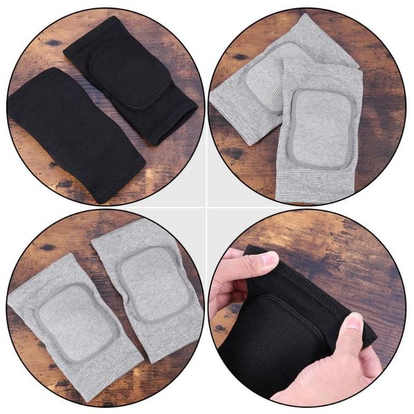 elbow & knee pads 2 pairs of men sports kneecaps dancing sponge anticollision guards, Black;gray
elbow & knee pads 2 pairs of men sports kneecaps dancing sponge anticollision guards, Black;gray