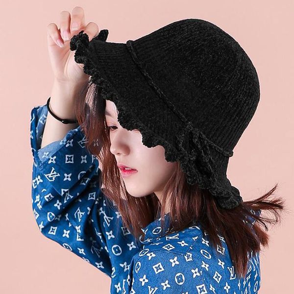 stingy brim hats tianyin women's autumn and winter korean version of wild skirt big hat knitted yarn sunscreen foldable basin, Blue;gray
stingy brim hats tianyin women's autumn and winter korean version of wild skirt big hat knitted yarn sunscreen foldable basin, Blue;gray