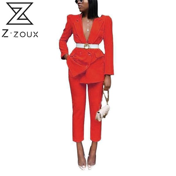 women set notched double breasted blazer pants suit s office s s pant autumn winter 210513, White
women set notched double breasted blazer pants suit s office s s pant autumn winter 210513, White