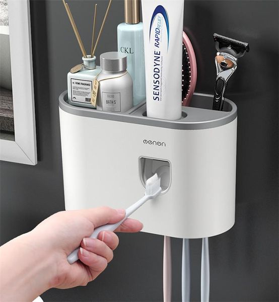 toothbrush holders wall mount bathroom automatic toothpaste squeezer rack storage accessories
toothbrush holders wall mount bathroom automatic toothpaste squeezer rack storage accessories
