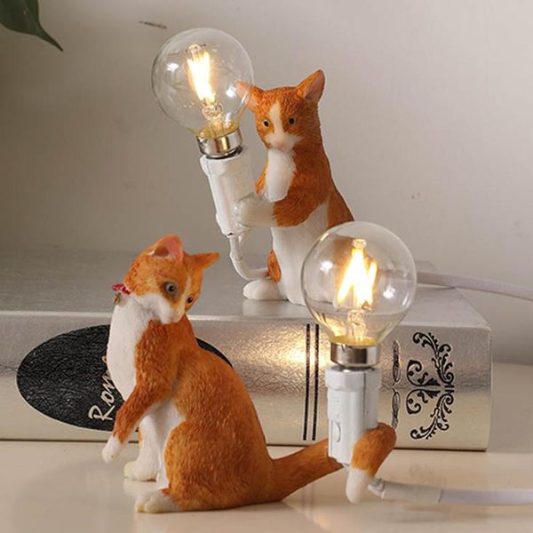 table lamps nordic kitten led lamp modern creative bedside decoration bedroom living room study e27 resin
table lamps nordic kitten led lamp modern creative bedside decoration bedroom living room study e27 resin