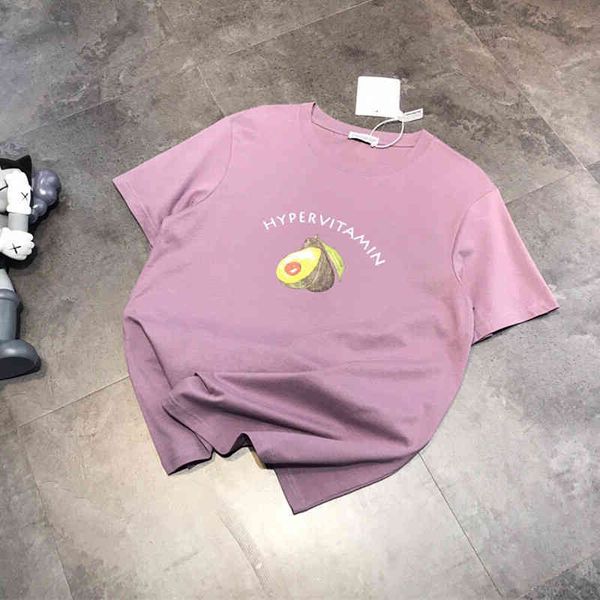2022 factory wholesale new summer women's t-shirt avocado printed sweet age reducing cotton loose student short sleeve shirt, White
2022 factory wholesale new summer women's t-shirt avocado printed sweet age reducing cotton loose student short sleeve shirt, White
