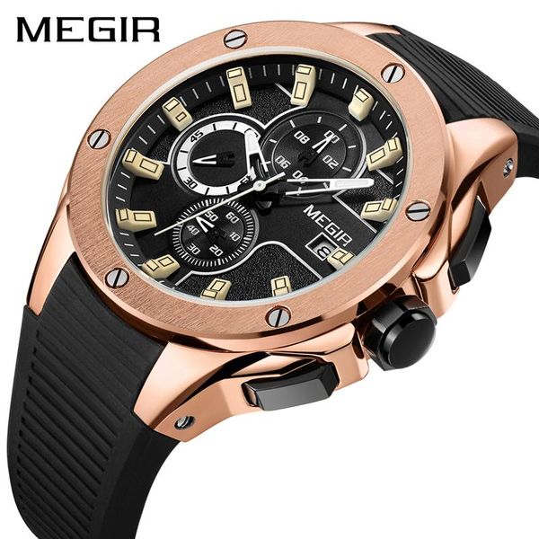 wristwatches megir mens watches chronograph rose gold men watch sport quartz male clock man waterproof wristwatch, Slivery;brown
wristwatches megir mens watches chronograph rose gold men watch sport quartz male clock man waterproof wristwatch, Slivery;brown