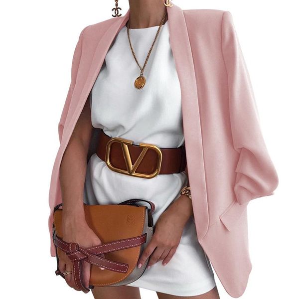 women's suits & blazers temperament cardigan female fashion for woman autumn casual long sleeve blazer jackets spring 2021, White;black
women's suits & blazers temperament cardigan female fashion for woman autumn casual long sleeve blazer jackets spring 2021, White;black