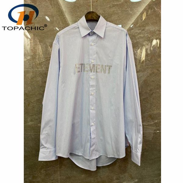 10.19 2021 autumn winter runway fashion blue striped letter diamonds beading long sleeve loose blouse cotton shirt women women's blouse, White
10.19 2021 autumn winter runway fashion blue striped letter diamonds beading long sleeve loose blouse cotton shirt women women's blouse, White