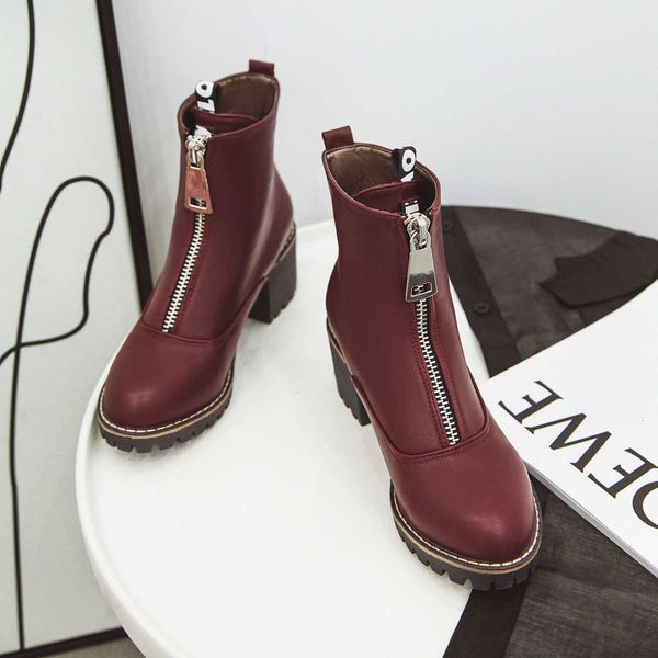 dress shoes mode leather martins winter shoes rent-up ankle boots for woman proof dwaterproof water platform ivop, Black
dress shoes mode leather martins winter shoes rent-up ankle boots for woman proof dwaterproof water platform ivop, Black